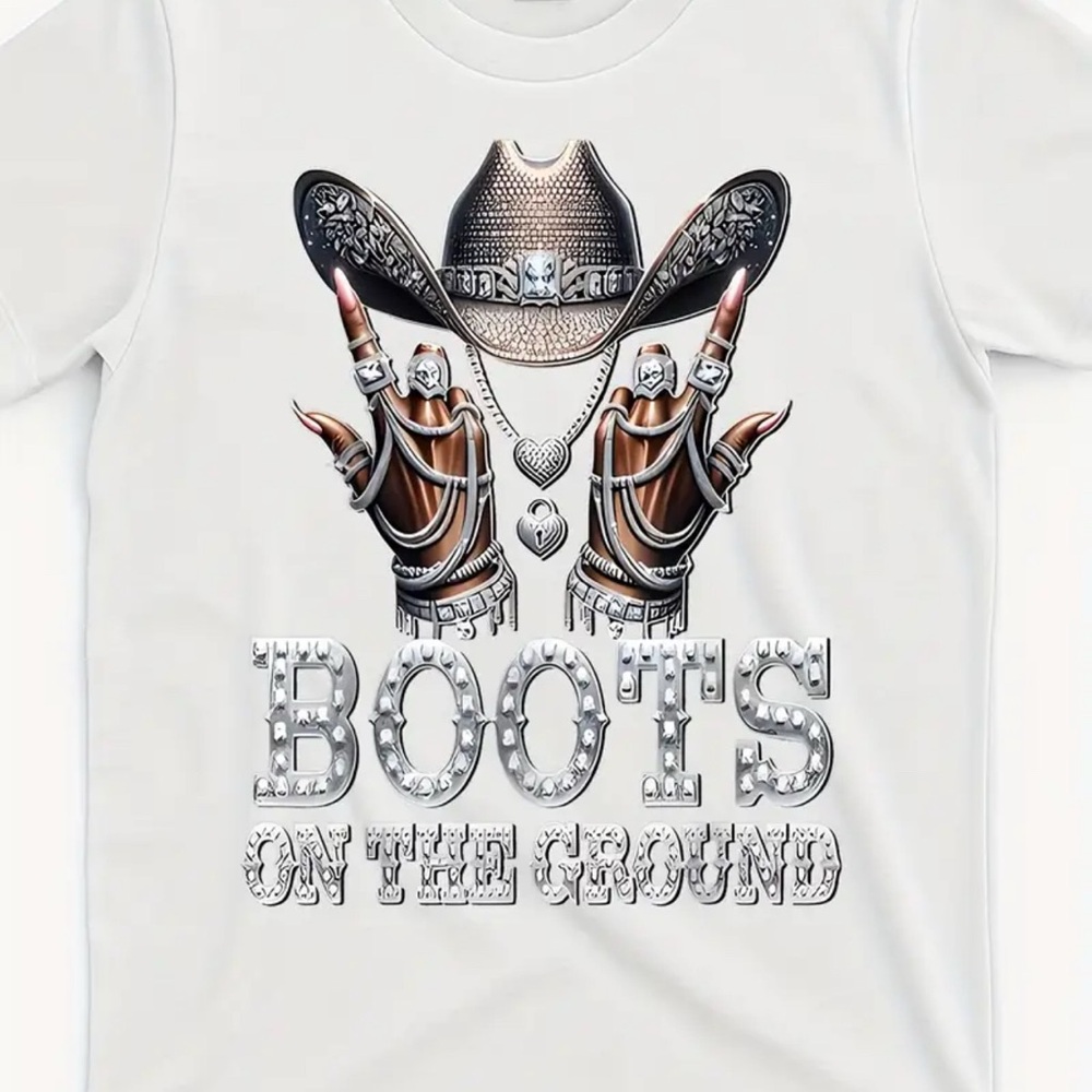 Women’s Cowboy Graphic T-Shirt - White